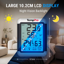 Carica l'immagine nel visualizzatore di Gallery, TempPro TP65 Termoigrometro Wireless per Esterno - Stazione Meteo Digitale