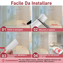 Carica l'immagine nel visualizzatore di Gallery, alophoty Barriera Doccia Ferma Acqua Silicone, 100 cm, Bianco