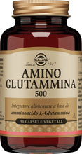 Carica l'immagine nel visualizzatore di Gallery, Solgar Amino Glutammina 500 50 Capsule Vegetali L-Glutammina Vegana