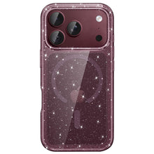 Carica l'immagine nel visualizzatore di Gallery, JETech Cover Glitter Magnetica per iPhone 18 Pro, Ciliegia Scuro