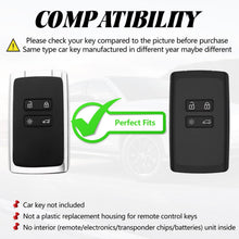 Carica l'immagine nel visualizzatore di Gallery, Cover Chiave Auto per Tessera Renault Captur 2 Clio 5 Megane 4 Zoe