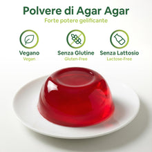 Carica l'immagine nel visualizzatore di Gallery, Food Bites Agar Agar Polvere Alimentare 100g per Cucinare - Addensante Alimentare per Dolci, Cucina Molecolare &amp; Mixolog