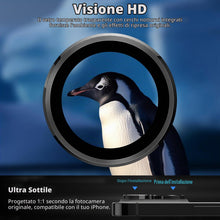 Carica l'immagine nel visualizzatore di Gallery, imluckies Pellicola Fotocamera per iPhone 15 Pro/iPhone 15 Pro Max, 9H Vetro Temperato &amp; Anello Individuale in Metallo A