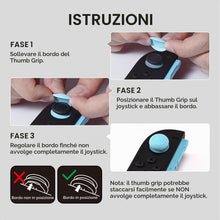 Carica l'immagine nel visualizzatore di Gallery, SAVAGE RAVEN by Skull &amp; Co. Skin, CQC Thumb Grip Set Joystick cap Analog Stick cap for Nintendo Switch 2 Joy-con Control
