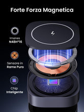 Carica l'immagine nel visualizzatore di Gallery, UGREEN MagFlow 2 in 1 MagSafe Caricatore Wireless Magnetico