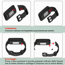 Carica l'immagine nel visualizzatore di Gallery, WD&amp;CD Cinturini Compatibile per Mi Band 7 Pro - 2 Pezzi in Silicone Sportivo Colorato Regolabile per Xiaomi Band (Nero)