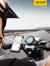 Carica l'immagine nel visualizzatore di Gallery, Lamicall Supporto Telefono Bicicletta, Porta Cellulare Moto - Aggiornato Clip del Manubrio di Installazione Rapida, Port