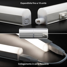 Carica l'immagine nel visualizzatore di Gallery, BRILONER - Barra LED sottopensile, con interruttore, da interni, 8 W, 800lm, 4.000K lampadine integrate, Lampada Sottope