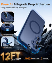 Carica l'immagine nel visualizzatore di Gallery, CANSHN Magnetica Cover per Samsung Galaxy S25 (6.2 Pollici), [Protezione Completa Della Fotocamera] Custodia Traslucida 