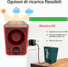 Carica l'immagine nel visualizzatore di Gallery, ROYELLE Allarme sensore di movimento solare da esterno