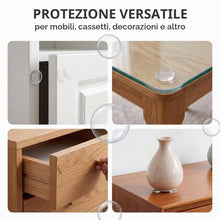 Carica l'immagine nel visualizzatore di Gallery, 80 Gommini Antiscivolo Adesivi per Vetro, 15mm x 2mm Distanziatori Trasparenti in PVC per Tavoli e Mobili, Paracolpi Ade