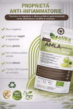Carica l'immagine nel visualizzatore di Gallery, BIO Amla Elikafoods® BIOLOGICA. 120 compresse da 500mg. Rafforza i capelli e la pelle. Contiene vitamina C, minerali e a