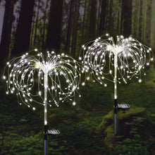 Carica l'immagine nel visualizzatore di Gallery, ZVO Luci Solari Giardino Esterno, 2 Pezzi 120 LED Lucine da Fuochi d'artificio Energia Solare, 2 Modalità di Lampada Dec