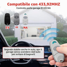 Carica l'immagine nel visualizzatore di Gallery, Telecomando compatibile con C@me,2 Pezzi Telecomando Portale 432EV,EE,NA,433,92 MHz 2 Canali Compatibile 432EV,EE,NA(Inc