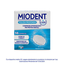 Carica l'immagine nel visualizzatore di Gallery, CARE for you MIODENT Compresse Effervescenti per Protesi Dentali – Igiene in 3 minuti, Rimozione dei Residui alimentari 