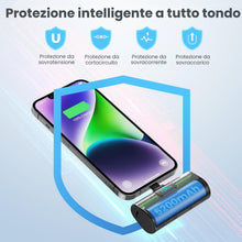 Carica l'immagine nel visualizzatore di Gallery, Mini Power Bank 5200mAh, 20W Ricarica Rapida Powerbank Portatile, Ultra Sottile &amp; Leggero Batteria Esterna con LCD Displ