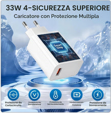 Carica l'immagine nel visualizzatore di Gallery, Caricatore 33W per Xiaomi, Cavo USB-C 1M, Ricarica Rapida