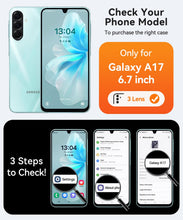 Carica l'immagine nel visualizzatore di Gallery, CANSHN Magnetica Cover per Samsung Galaxy A17 (6.7 Pollici), [Protezione Completa Della Fotocamera] Custodia Traslucida 