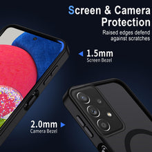 Carica l'immagine nel visualizzatore di Gallery, XTCASE Cover Magnetica per Samsung Galaxy A53 5G Traslucida Opaca, Nero