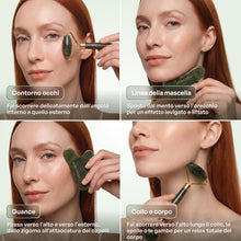 Carica l'immagine nel visualizzatore di Gallery, PLANTIFIQUE Rullo Giada Viso e Gua Sha - Kit Skincare Face Roll Massager