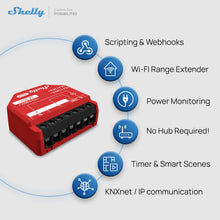 Carica l'immagine nel visualizzatore di Gallery, Shelly 1PM Gen3 - Wi-Fi Interruttore Intelligente Relé, 1 Canale, 16А, Monitora il Consumo di Energia, Controllo Remoto 