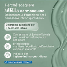 Carica l'immagine nel visualizzatore di Gallery, Saugella Dermoliquido Detergente Intimo Quotidiano per Uso Frequente, 750 ml