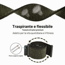 Carica l'immagine nel visualizzatore di Gallery, GIOPUEY Nylon Cinturini Compatibile con Amazfit Bip 6, 22mm Traspirante Sport Loop Cinturino in Morbido Nylon Intrecciat