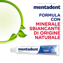 Carica l'immagine nel visualizzatore di Gallery, Mentadent Dentifricio White System Original, Sbiancante, 2x75ml