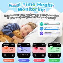 Carica l'immagine nel visualizzatore di Gallery, Orologio Intelligente Smartwatch Bambini, Fitness Tracker per Bambino 5-16