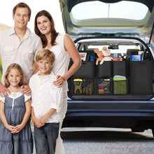 Carica l'immagine nel visualizzatore di Gallery, URAQT Organizzatore per bagagliaio auto, staccabile, organizer per auto, super capacità, pieghevole, multiuso, con 7 tas