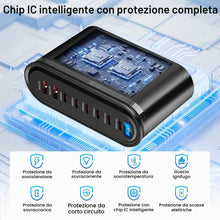 Carica l'immagine nel visualizzatore di Gallery, 500W USB C Charger, Caricatore USB Multiplo 8 Porte