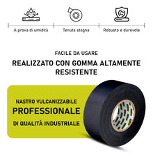 Carica l'immagine nel visualizzatore di Gallery, Nastro isolante vulcanizzabile e impermeabile per riparare e bloccare le perdite nei tubi. Isola i contatti elettrici