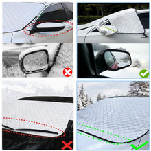 Carica l'immagine nel visualizzatore di Gallery, Copri Parabrezza Auto, Inverno Telo Parabrezza Antigelo, Ripiegabile Copertura Parabrezza Auto Ghiaccio, Antighiaccio, P