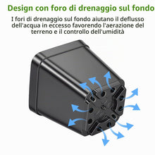 Carica l'immagine nel visualizzatore di Gallery, 100 Pezzi Vasetti per Piantine, Vasi da Semina Quadrati in Plastica con Fori di Drenaggio, Mini Vasi da Fiori per Succul