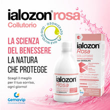 Carica l'immagine nel visualizzatore di Gallery, Gemavip Ialozon Rosa Collutorio con olio d’oliva ozonizzato, acido ialuronico, vitamina E, citrato di potassio e bicarbo