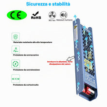 Carica l'immagine nel visualizzatore di Gallery, TOPAI Trasformatore 48V 200W, Strip LED Driver da Interno, AC 200-240V a DC48V 4.2A Adattatore per Interno 48V Striscia 