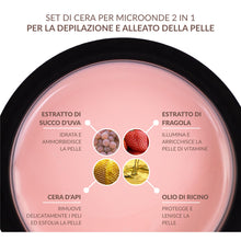 Carica l'immagine nel visualizzatore di Gallery, Fleeky Brow Set di cera calda per microonde – 2 in 1 per depilazione e cura – ideale per viso, corpo e zona bikini – pre