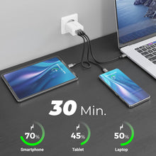 Carica l'immagine nel visualizzatore di Gallery, deleyCON 1m USB C PD3.0 (100W Ricarica Rapida) USB-C a USB-C per iPhone 17 16 15 Pro Max Air Galaxy S26 S25 S24 S23 S22 