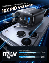 Carica l'immagine nel visualizzatore di Gallery, Lamicall 4-IN-1 Caricatore Auto USB C, 87W Caricatore Accendisigari 12V/24V
