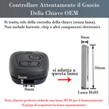 Carica l'immagine nel visualizzatore di Gallery, SUPALAND Guscio Chiave di Ricambio a 2 Tasti Per Telecomando Auto Senza Lama Per Citroen C1 C2 C3 C4 C5 Peugeot 106 107 