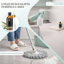 Carica l'immagine nel visualizzatore di Gallery, Olio Essenziale di Eucalipto 100 ml, Essenza Naturale per Diffusore di Aromi, Aromaterapia, Umidificatore e Massaggi, Ar