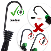 Carica l'immagine nel visualizzatore di Gallery, COM-FOUR® 25 tenditori premium per teloni con ganci, tenditori in gomma