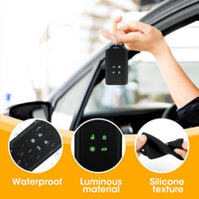 Carica l'immagine nel visualizzatore di Gallery, 2 Pezzi Custodia Chiavi Auto Compatibile, Cover in Silicone Nero Morbido - Protezione Anti-Caduta, Impermeabile, Con Por