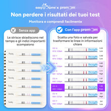 Carica l'immagine nel visualizzatore di Gallery, Easy@Home 40 Test Ovulazione + 10 Test Gravidanza, Altamente Preciso e Affidabile –Alimentata da gratuita Italiana APP P