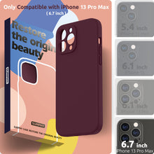 Carica l'immagine nel visualizzatore di Gallery, SURPHY Cover in silicone liquido compatibile con iPhone 13 Pro Max 6,7 pollici, protezione individuale per ogni obiettiv