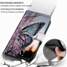Carica l'immagine nel visualizzatore di Gallery, Cover per Samsung Galaxy A13 4G/5G custodia portafoglio Farfalla