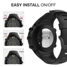 Carica l'immagine nel visualizzatore di Gallery, MoKo Cinturino Compatibile con Suunto Core Smart Watch, Nero
