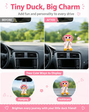 Carica l'immagine nel visualizzatore di Gallery, Accessori Auto Anatra Altalena - Decorazione Specchietto Sospesa per Interni Auto
