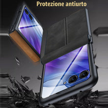 Carica l'immagine nel visualizzatore di Gallery, Custodia in Pelle per Motorola Razr 50 Ultra con Protezione a Cerniera e Protezione per Schermo, Cover di Lusso Sottile 
