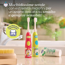Carica l'immagine nel visualizzatore di Gallery, Chicco Spazzolino Elettrico a Batteria per Bambini, con Setole Morbide, Adatto ai Bambini dai 3 Anni in Su, Testa Vibran